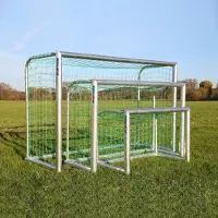 Sport-Thieme Mini-Fußballtor "Professional", Inkl. Netz, blau (MW 4,5 cm), 2,40x1,60 m, Tortiefe 1,00 m