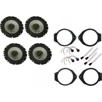 DSX Alpine Lautsprecher Set Tür vorn hinten für Opel Meriva B Bj 10 -17 440 Watt