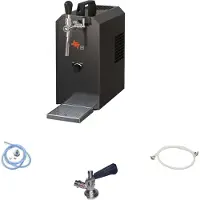 Ich-zapfe Komplett Set - Zapfanlage, Bierzapfanlage JET 30K Bierkoffer mit Luftpumpe Durchlaufkühler 1-leitig Trockenkühler, bis zu 35 Liter/h, Zapfkopf:Köpi