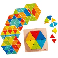 Haba Legespiel Zauberdreiecke, 2 Jahr(e), Polywood, Holz, Mehrfarbig