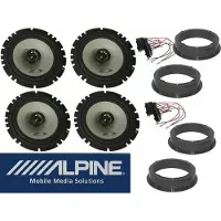 DSX Alpine passend für VW Golf 7 VII ab 2012 Komplett Lautsprecher Boxen Set Tür Vorn Hinten