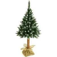 Nabbi Weihnachtsbaum auf dem Baumstumpf Christee 7 160 cm - Grün Weiß