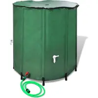 vidaXL Wasserspeicher Regentonne Wassertank 250L klappbar , Brunnen Design 2024