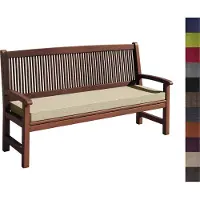Sunnypillow Bankauflage Stuhlkissen mit abnehmbarem Bezug Bankkissen Bankpolster Polsterauflage Auflage für Gartenbank viele Farben und Größen zur Auswahl (130 x 30 x 5cm, Cremefarben)