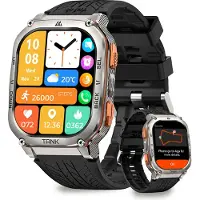 Kospet TANK M3 Ultra GPS Smartwatch für Herren Smartwatch Damen 480mAh Akku IP69K Wasserdicht Herzfrequenz Monitor Schlaftracker Weihnachtsgeschenk