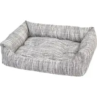 Laroy Duvo+ Bett rechteckig grau, Maße: 70 x 60 x 18 cm