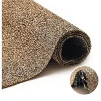 Tapiso Rasenteppich CANYOO Braun Outdoor Balkon Terrasse 100 x 1500