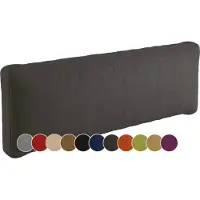 Sunnypillow Palettenkissen für Gartenmöbel - Rückenkissen 120x40x20cm - Rückenpolster für Bett und Sofa - Palettenpolster für Palettenmöbel - Lounge Kissen mit abnehmbarem Bezug Anthrazit