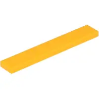 LEGO 1x6 Fliesen 6636 - 50 Stück Helles Hellorange