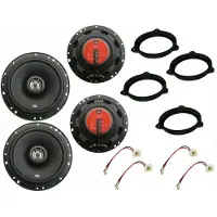 DSX JBL Lautsprecher Set für Renault Kadjar RFE Bj 15-18 Tür vorne hinten 700 W