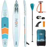 Sonstige Verlage UP AUFGEBLASENES MOAIBRETT 14'0 Touring 425 CM FIBERGLAS-PADDEL 2021