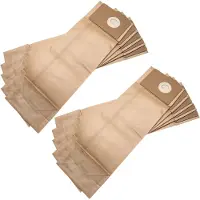 VHBW 10x Staubbeutel Ersatz für Nilfisk 107413586, 1471058500 für Staubsauger - 22cm x 13cm braun