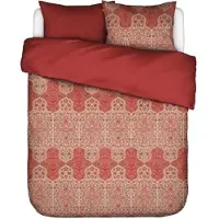 Essenza Satin Bettwäsche-Garnitur Minte Farbe Woodrose Größe 200x200+2/80x80