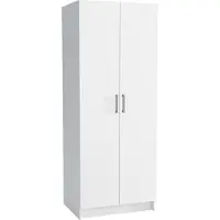 Masseno Drehtürenschrank ZEFIRO 75/192,5/54 cm 2-türig Schlafzimmer Schrank Kleiderschrank Weiß
