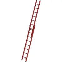 Proregal Sprossen-Schiebeleiter GFK 2-teilig ohne Traverse 2x8 Sprossen