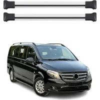 Omac Dachträger Gepäckträger für Mercedes Vito Klasse W447 Relingträger Alu Silber 4x