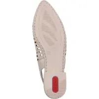 Rieker Damen Pumps Slingback Schnalle Cutouts 43160, Größe:37 EU, Farbe:Beige