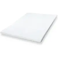 11.11 SRLS The White Stone Topper aus viskoelastischem Schaum 200 x 210 cm | Matratzenauflage 6 cm | Matratzenschoner mit abnehmbarem antibakteriellem und antimykotischem Bezug