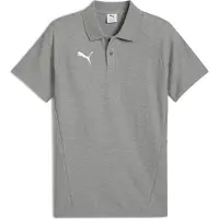 Puma Teamevostripe Polo medium gray heather-silver-white (33) XL