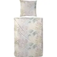 Westminster Feinbiber Bettwäsche 155x220 Rosen Zweige silber grau blau 173095-48