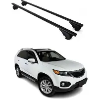 Omac Dachträger Grundtäger für Kia Sorento 2009-2014 75kg Metall Schwarz 2 tlg