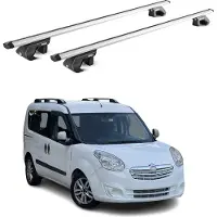 Aurilis Dachträger Grundtäger für Opel Combo D 2011-2018 5 tür 90kg Alu Silber 2 tlg ABE