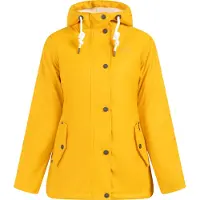 ICEBOUND damen regenjacke mit teddyfutter - sonnengelb, M