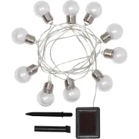 LEDKIA LED-Glühbirnen Girlande Solar Galilei 2m 3000K Warmweiß