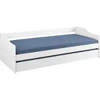 Inter Link Funktionsbett Leonie 23 90x200 Weiß Massivholz