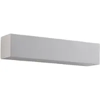 LINDBY Wandleuchte Santino, 35 cm, Gips, G9, bemalbar