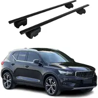 Omtec Dachträger Grundtäger für Volvo XC40 2018-2023 Pre-FL 75kg Metall Schwarz 2 tlg
