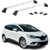 Aurilis Dachträger Relingträger für Renault Grand Scenic 2017-2025 Alu Silber 2 tlg ABE