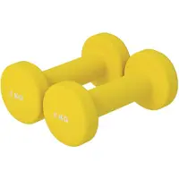 Gorilla Sports Neopren Kurzhanteln 2er Set, 2x4kg, rutschfest | Hanteln, Gewichte, Hantelset, Dumbbells, Gymnastikhanteln, Fitness