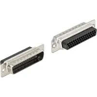DeLOCK D-Sub HD 44 Pin Crimp Stecker, Metall, 2 Stück