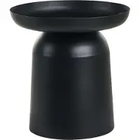 Beliani Beistelltisch Schwarz Metall Rund Moderner Stil Geometrische Form Designer Tisch Wohnzimmer