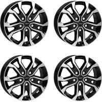 Autec Felgen KISO 7.0x17 ET 55 5x120 Schwarz poliert 4-KS7017555113011 kompatibel mit VW Amarok Bus