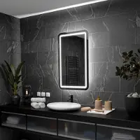 Alasta Badspiegel mit LED Beleuchtung - Madrid - 70 cm, 100 cm
