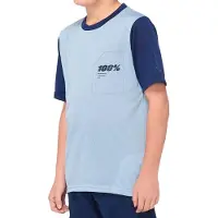 Sonstiges Ridecamp Youth Short Sleeve Jersey - Light Slate / Navy - S