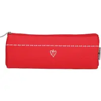 Butzon & Bercker Besticktes Baumwoll Federmäppchen für Schule & Freizeit, 15 cm breit, 5 cm hoch
