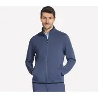 SKECHERS Ottoman Kapuzenlose Hoodie-Jacke - Blau Größe M