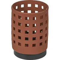 Osram Decor Clay Windows Tischleuchte, 1xE27, IP20, nicht dimmbar, Ton/Metall, 145mm, braun