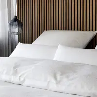 Elegante Jacquard Bettwäsche Paisley 135x200 cm + 40x80 cm weiss