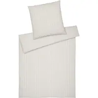 Elegante Halbleinen-Bettwäsche-Garnitur Humble Farbe Sand Größe 155x200+80x80