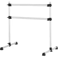 StarTech.com Ballettstange freistehende Doppelstange - 136 kg Belastbarkeit - Höhenverstellbare Tanzstange 170-1165 mm - Aluminium Stretchstange für Ballett, Gleichgewichtstraining, Entspannungsübungen