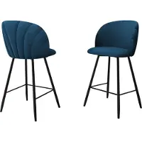Mirjan 24 Barhocker K99 H, Wohnzimmer Sitzhocker, Beine aus Metall, Esszimmer Kollektion (Farbe: Royal Velvet 14)