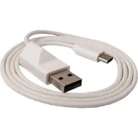 System-S 2in1 USB 3.1 Kabel 50 cm Typ C Stecker & 2.0 A Buchse zu A Stecker Adapter Weiß