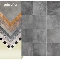 Primaflor PVC TRONTO - Fliese Florenz - 2,00m x 5,50m - Meterware - Vinyl-Boden in Steinoptik für Küche, Wohn- und Badezimmer, Hochwertige Auslegware, Anti-Rutsch Oberfläche