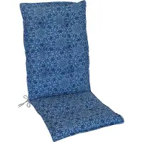 Kettler Herlag Hochlehner-Auflage Valeria Gartenstuhlauflage Mandala-Muster Blau 123x50x7,5cm