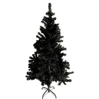 Linder Exclusiv GmbH LEX Künstlicher Weihnachtsbaum inkl. Ständer, Farbe Schwarz, 60 cm
