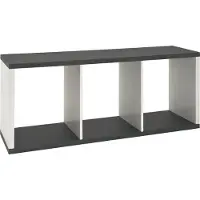 Haku Regal Bücherregal granitoptik, weiß - MDF, B/H/T: 117x50x30 cm